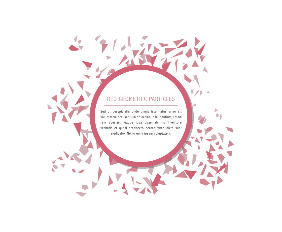 1136x936 Red Geometric Particles Vector Art Graphics