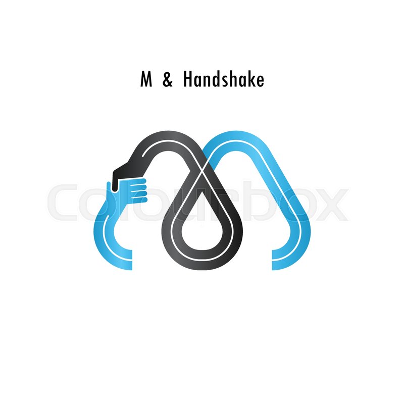 800x800 M Letter Icon Abstract Logo Design Stock Vector Colourbox