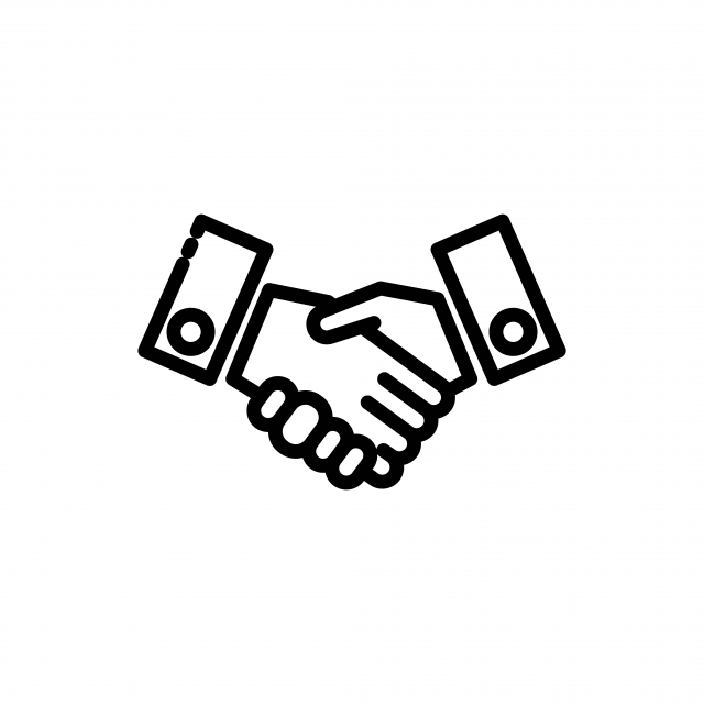 640x640 Partnership Line Vector Icon, Deal, Business, Partnership Png