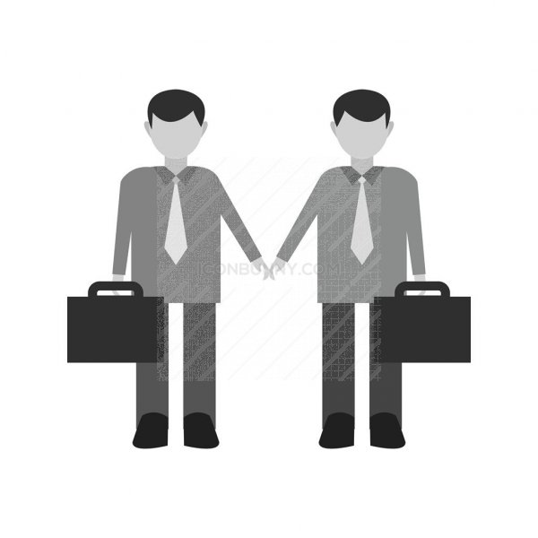 600x600 Successful Partnership Greyscale Icon