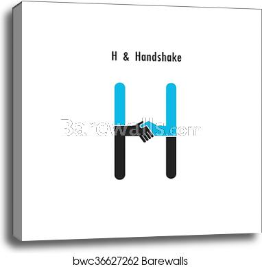 382x390 Creative H Letter Icon Abstract Logo Design Vector Template