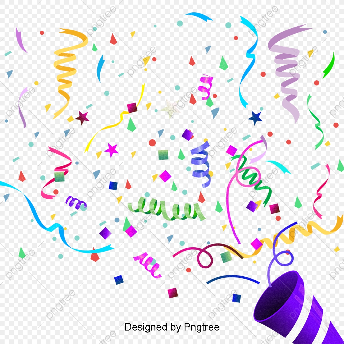 1200x1200 Party Background Color Ribbon Vector Material, Festival, Party