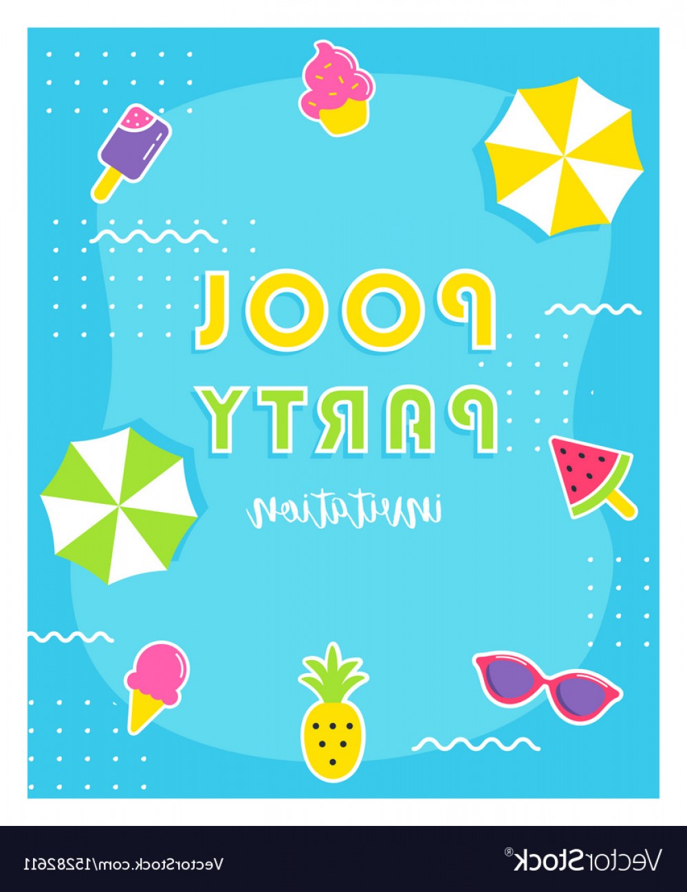 999x1296 Pool Party Background Vector Catamart