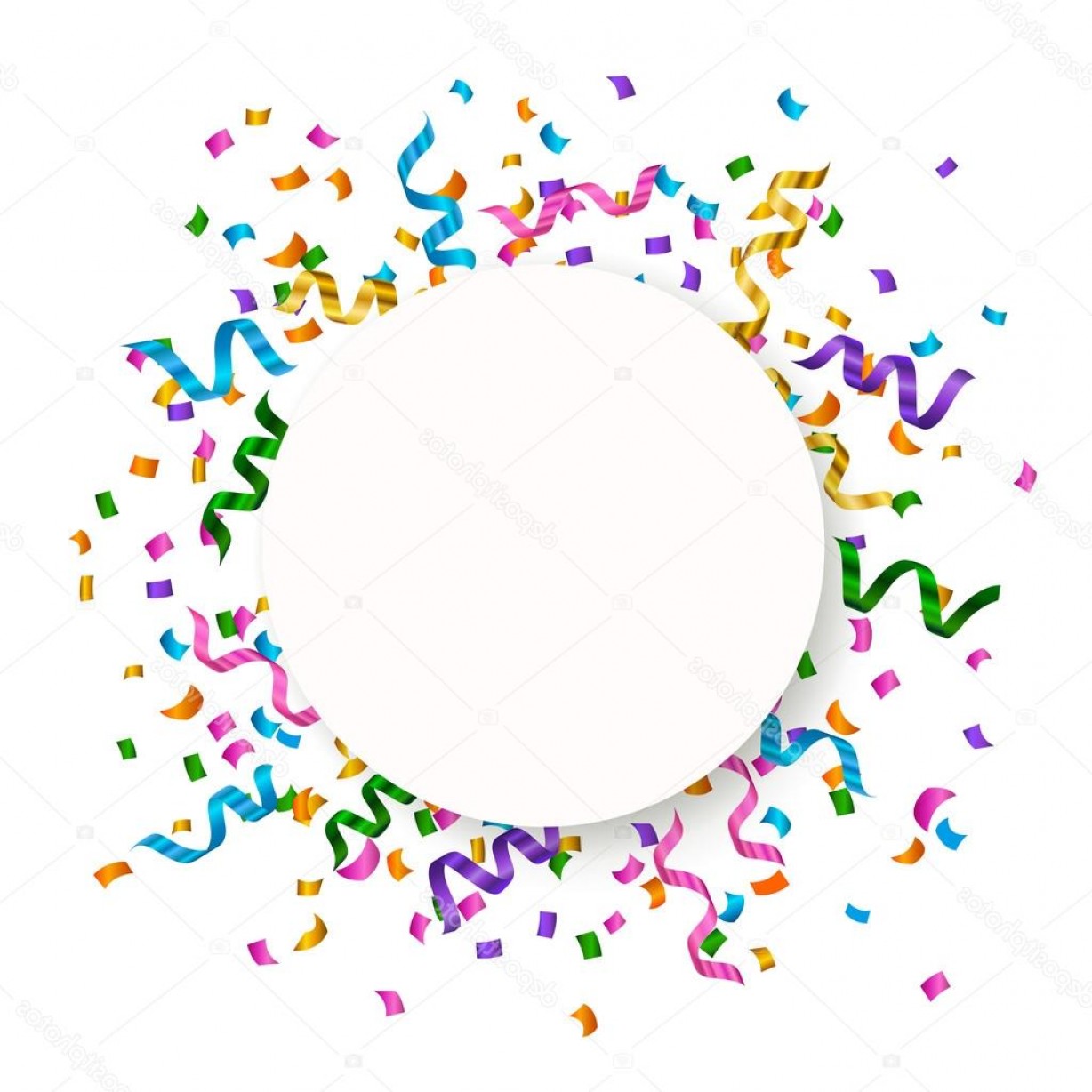 1228x1228 Stock Illustration Vector Party Background With Confetti Handandbeak