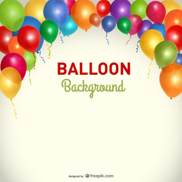 626x626 Party Background Balloons Template Free Vector