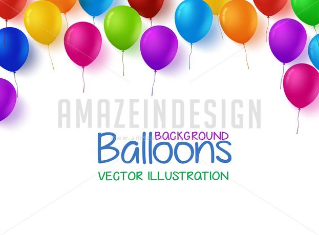 623x459 Birthday Balloons Vector Background