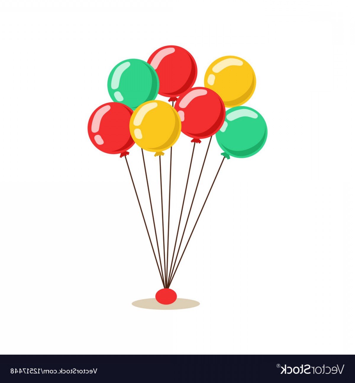 1200x1296 Bunch Of Flying Helium Multicolor Party Balloons Vector Soidergi