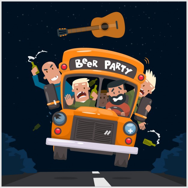 626x626 Men Beer Party Vector Free Download