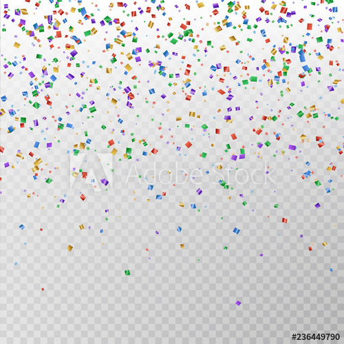 500x500 Color Glitter Confetti Vector Carnaval Paper Tinsel Texture