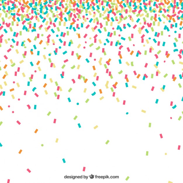 626x626 Colorful Confetti Background Vector Free Download