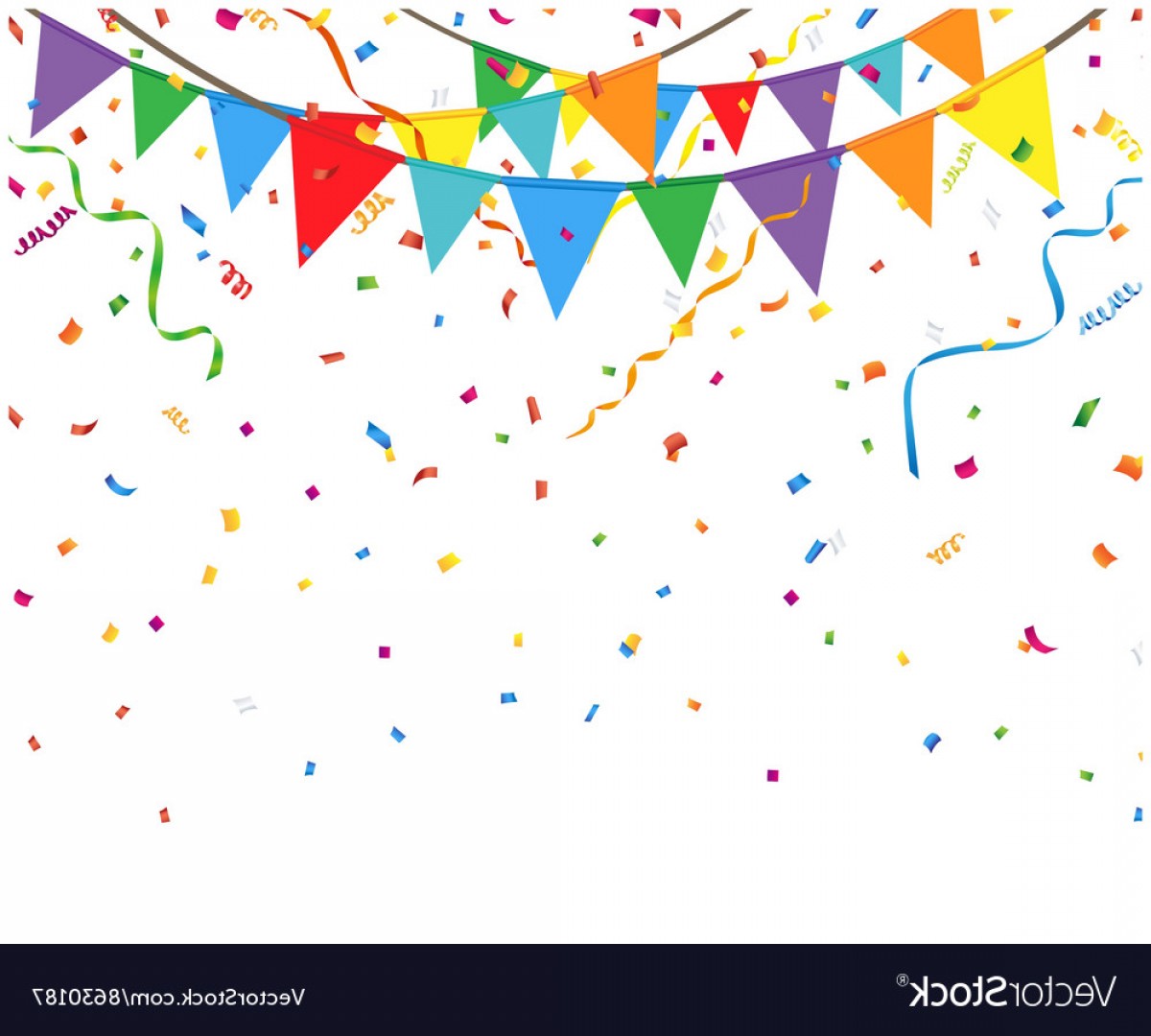 Party Flags With Confetti And Streamer Vector Catchsplace 1200x1080 Party Flags With Confetti And Streamer Vector Catchsplace
