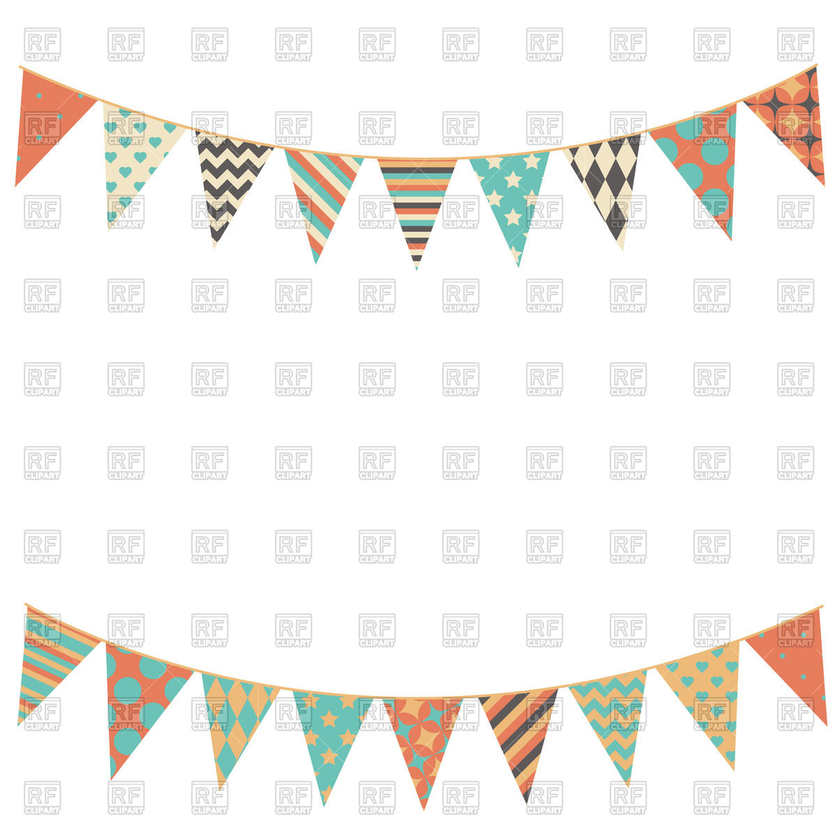 Party Bunting Flags Vector Image Of Design Elements 1200x1200 Party Bunting Flags Vector Image Of Design Elements