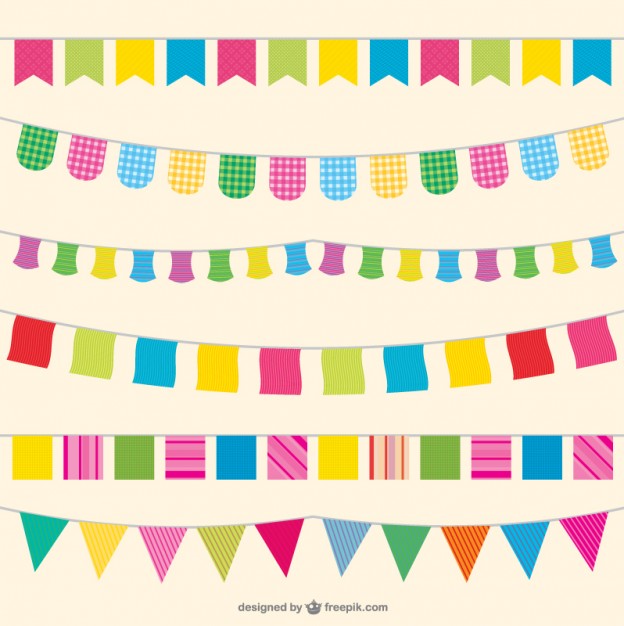 Party Flags Illustration Vector Free Download 624x626 Party Flags Illustration Vector Free Download