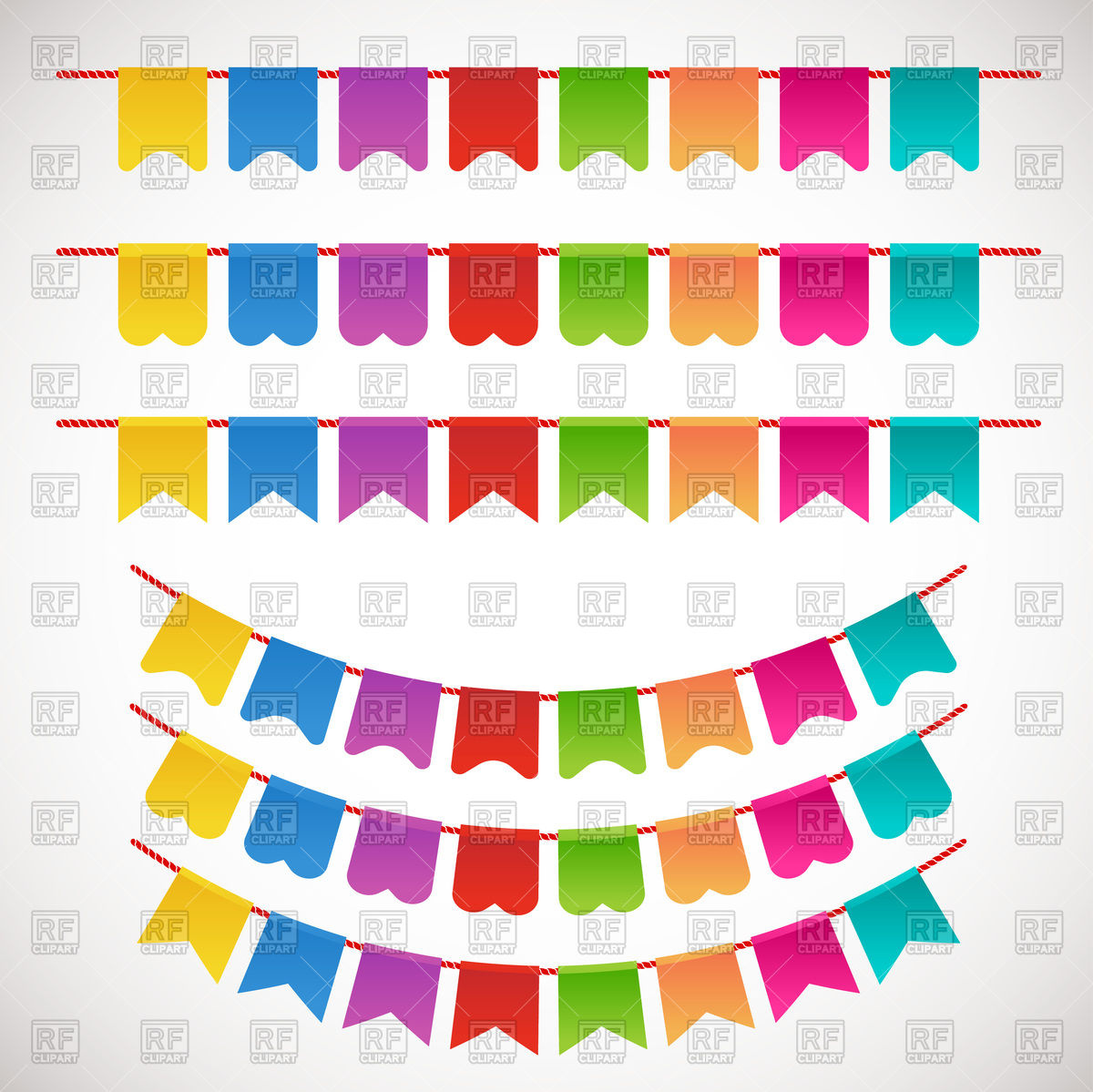 Colorful Garlands 1200x1199 Colorful Garlands