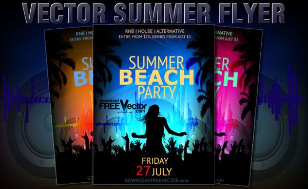 600x368 Free Party Flyer Files, Vectors Graphics