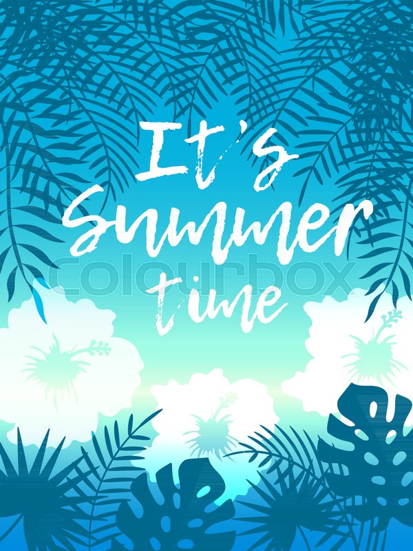 600x800 Hello Summer Beach Party Flyer Vector Stock Vector Colourbox