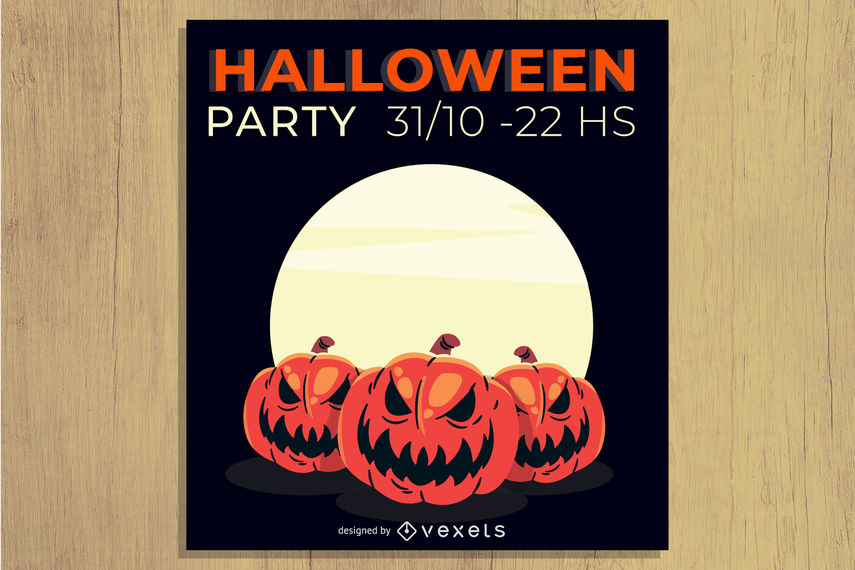 855x570 Horrifying Halloween Party Flyer