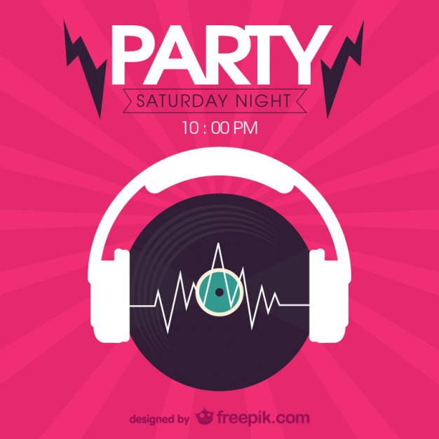 626x626 Saturday Night Party Flyer Free Vector Free Vectors Ui Download