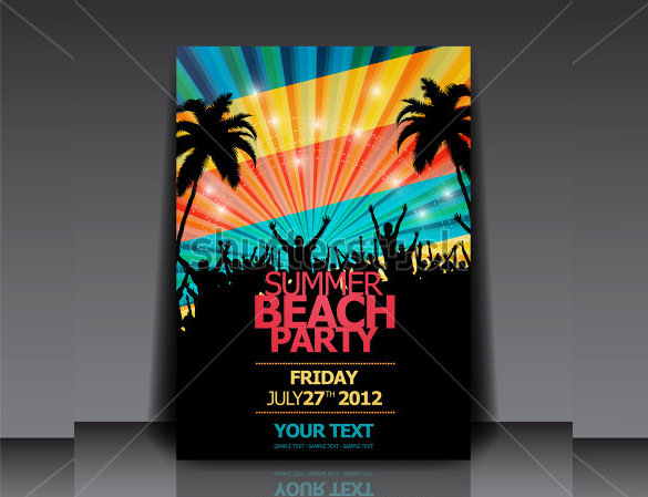 585x449 Summer Party Flyer Templates