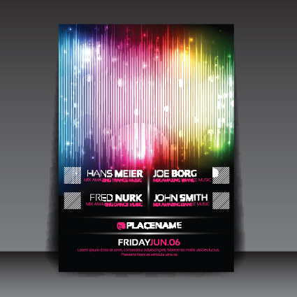 425x425 Commonly Party Flyer Cover Template Vector Free Download