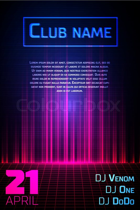 534x800 Abstract Equalizer Background Party Stock Vector Colourbox