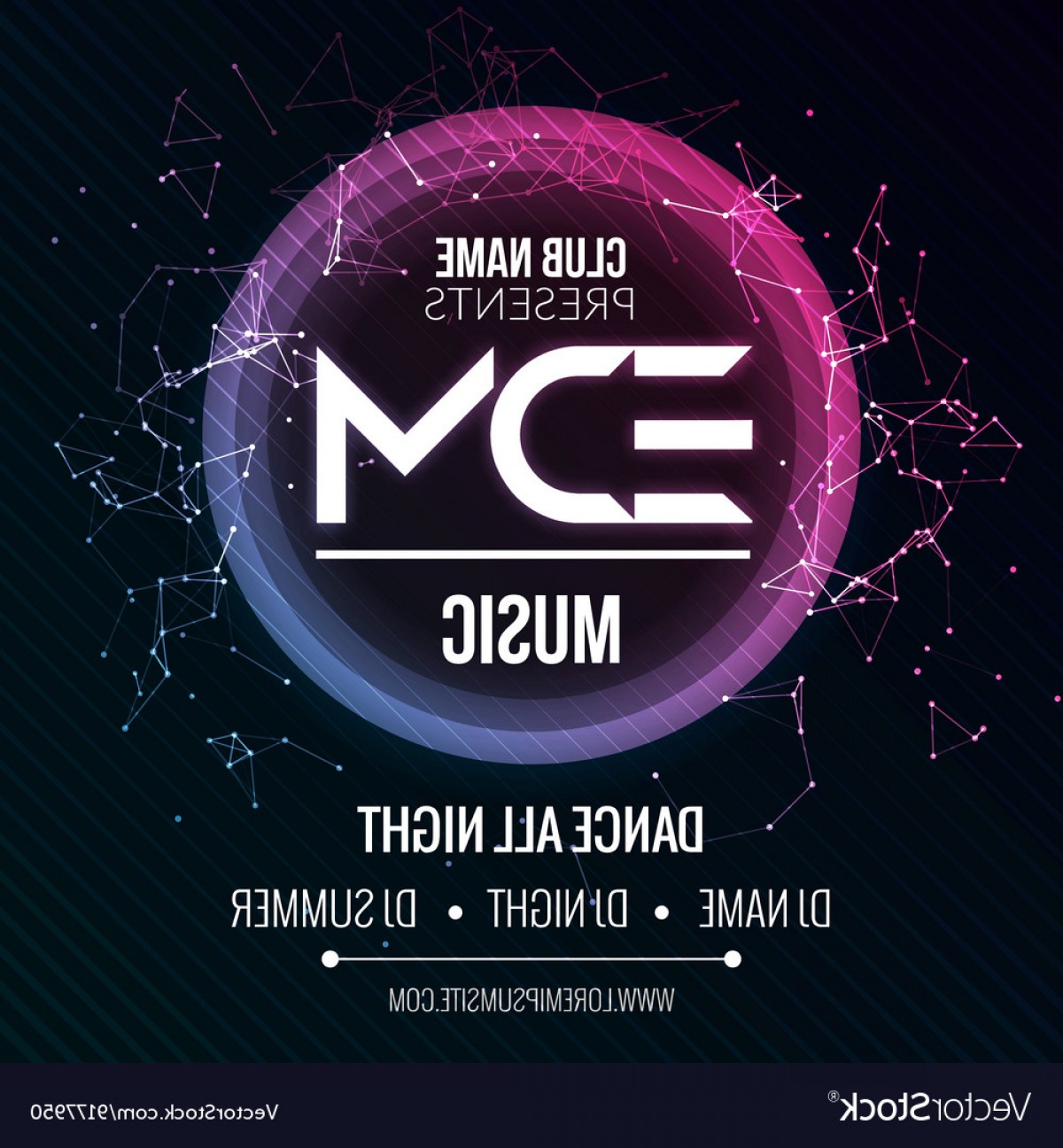 1200x1296 Edm Club Music Party Template Dance Party Flyer Vector Soidergi