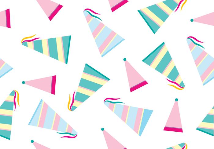 700x490 Party Hat Vector Pattern
