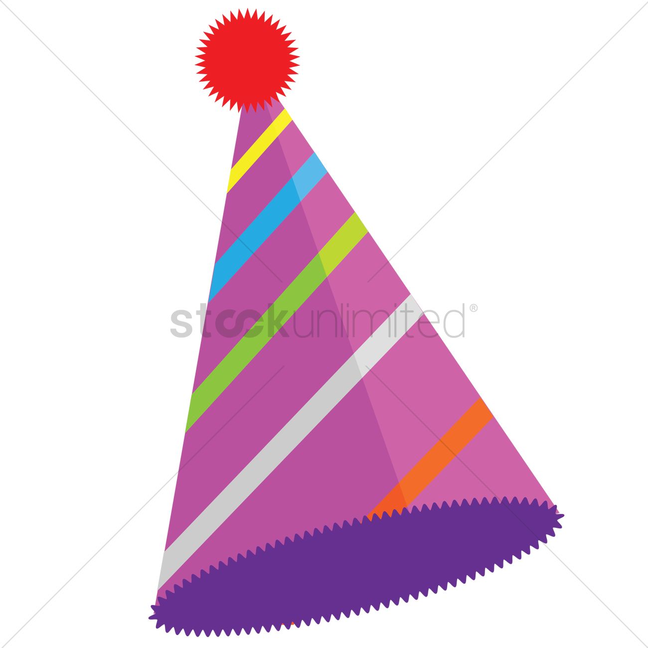 1300x1300 Party Hat Vector Image