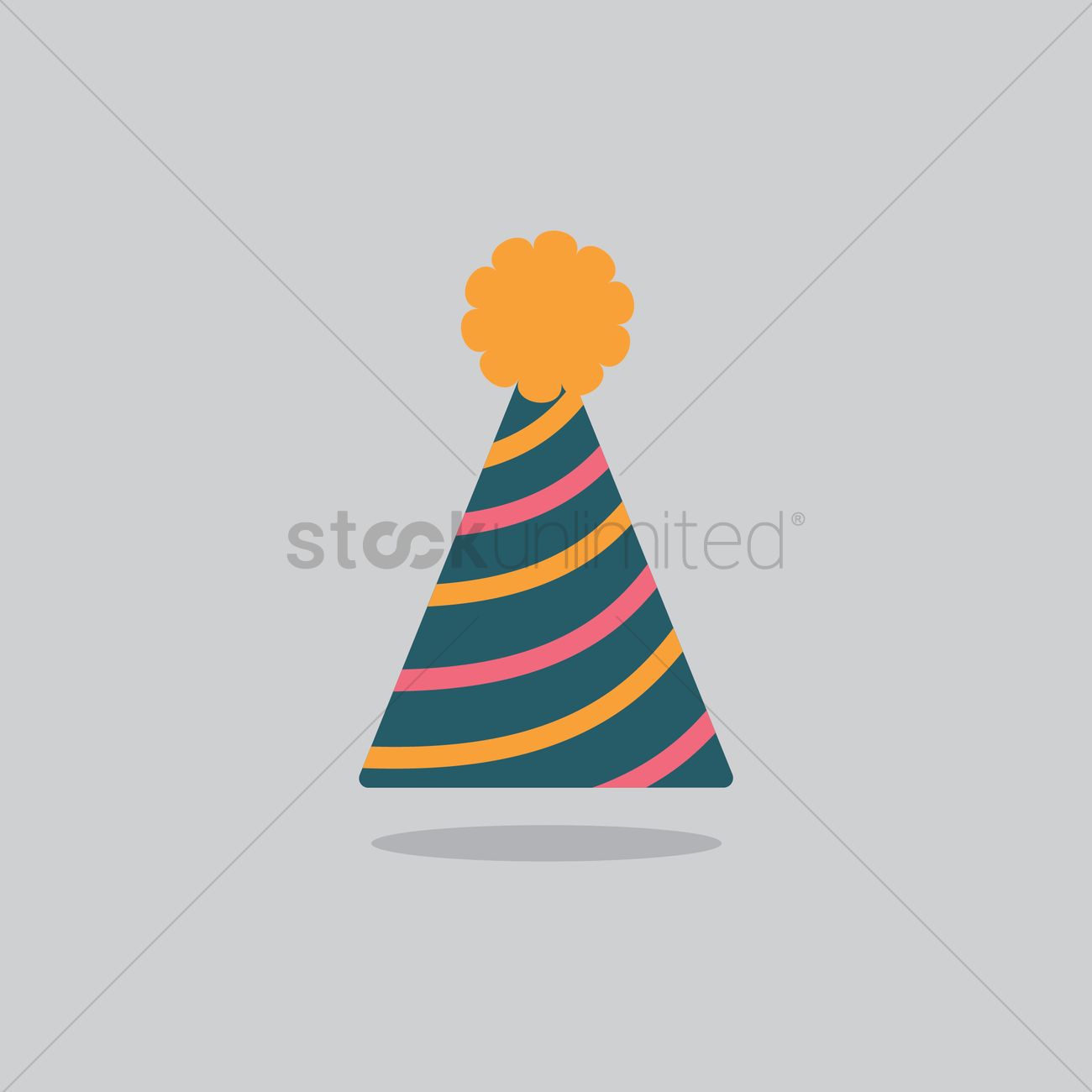 1300x1300 Party Hat Vector Image