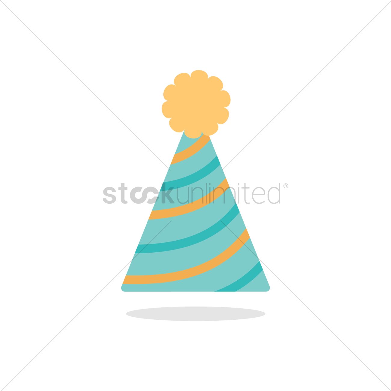 1300x1300 Party Hat Vector Image