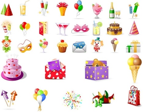 Birthday Party Icon Free Vector Download 468x368 Birthday Party Icon Free Vector Download