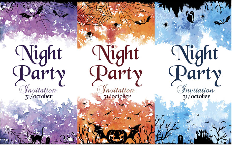 Halloween Party Invitations Vector Vector Graphics Blog 800x500 Halloween Party Invitations Vector Vector Graphics Blog