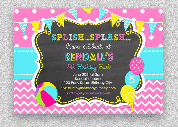Printable Pool Party Invitations 600x429 Printable Pool Party Invitations