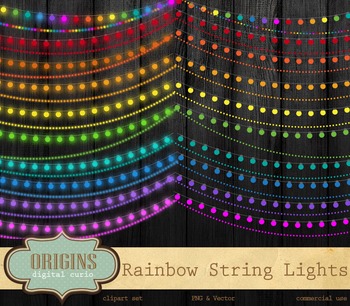 Rainbow String Lights Clipart, Party Lights Vector And Png Clip Art 350x306 Rainbow String Lights Clipart, Party Lights Vector And Png Clip Art