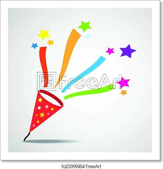 561x581 Free Art Print Of Party Popper Explosion Party Popper Explosion