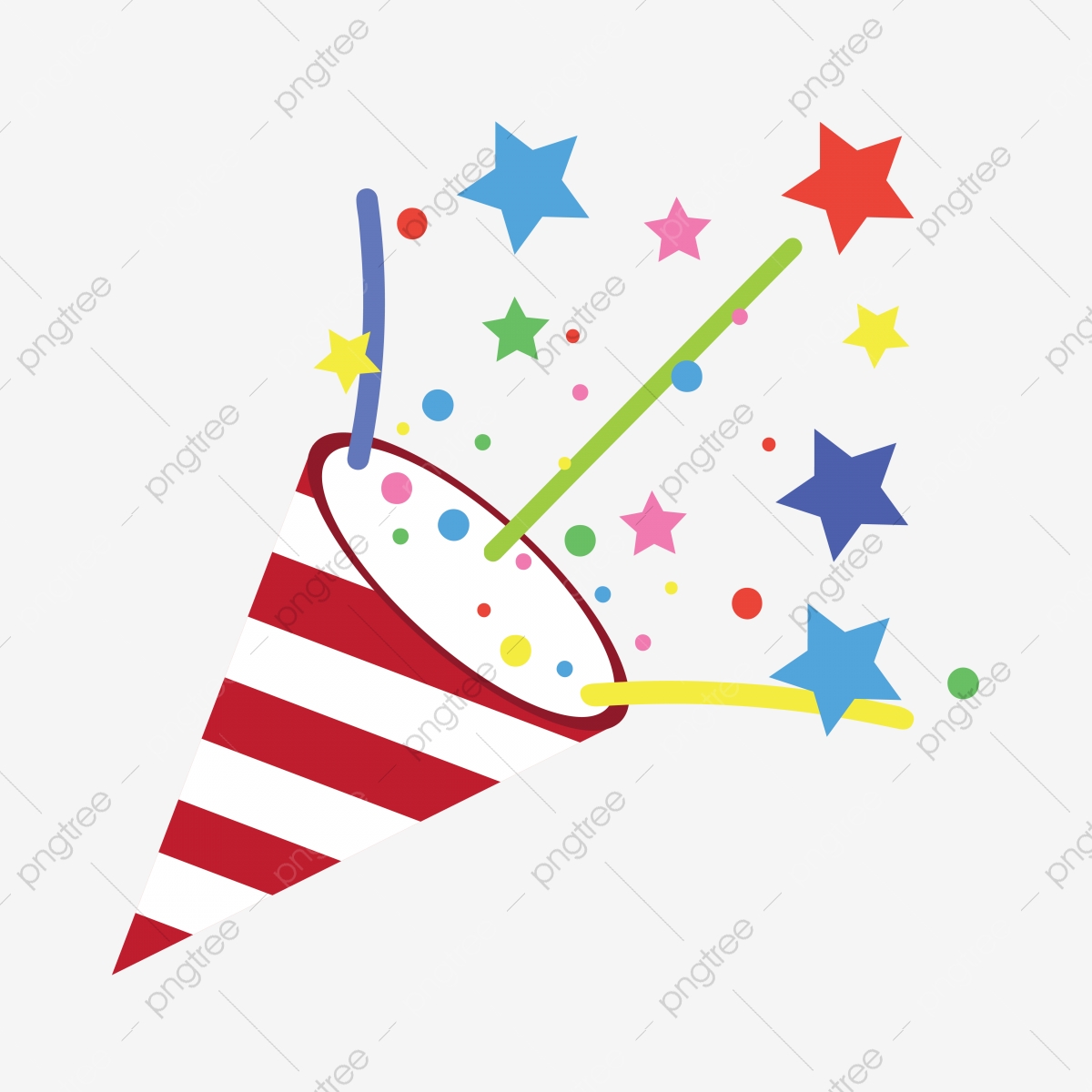 1200x1200 Party Popper, Surprise, Conffetti, Party Vector Png And Vector