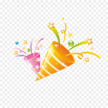 350x350 Party Popper Vector Graphics Clip Art Birthday