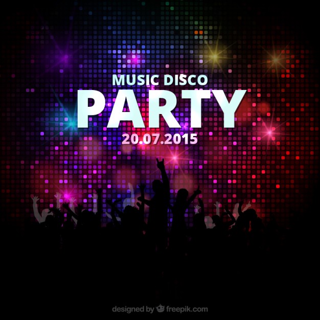 Music Disco Party Poster Vector Free Download 626x626 Music Disco Party Poster Vector Free Download