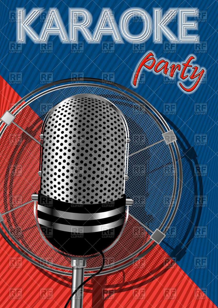Retro Style Karaoke Party Poster Vector Image Of Music Lirch 848x1200 Retro Style Karaoke Party Poster Vector Image Of Music Lirch