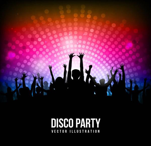 Disco Party Poster Vector Picture 600x581 Disco Party Poster Vector Picture