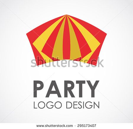 450x437 Party Tent Festival Abstract Vector Logo Design Template Fun