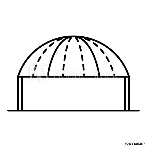 500x500 Party Tent Icon Outline Party Tent Vector Icon For Web Design