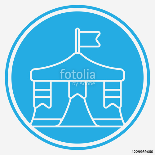 500x500 Party Tent Vector Icon Sign Symbol Stock Image And Royalty Free