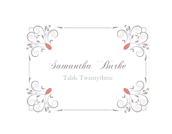 570x443 Table Card Template Place Cards Tent Vector Publisher Name Free