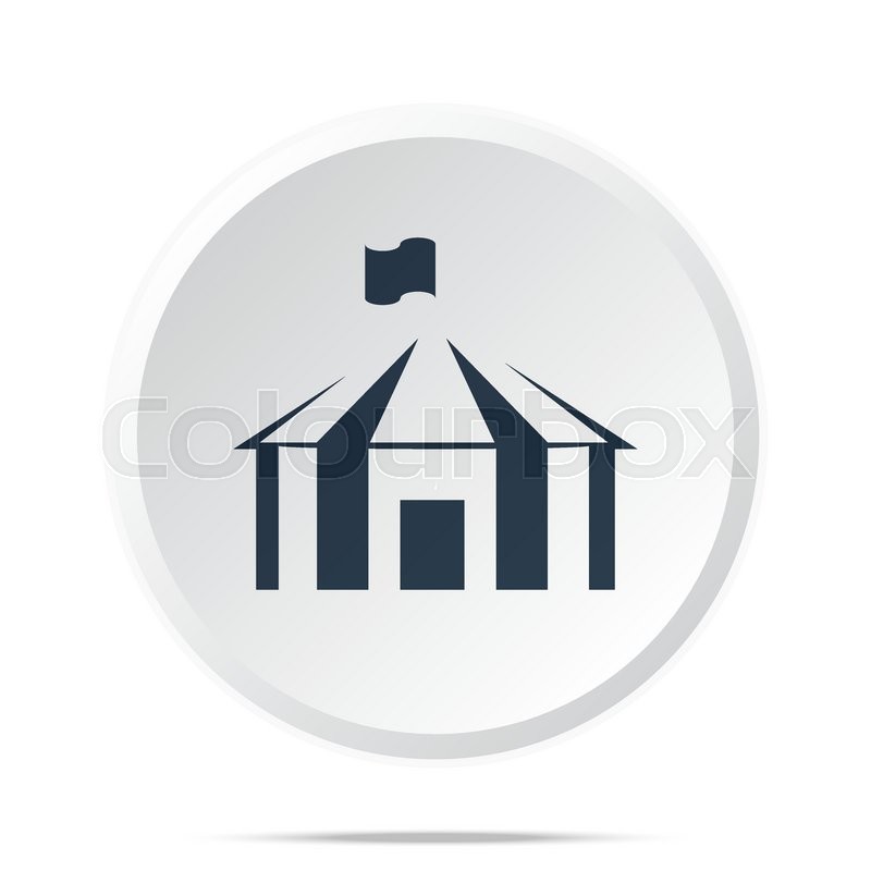 800x800 Black Party Tent Icon On White Web Stock Vector Colourbox