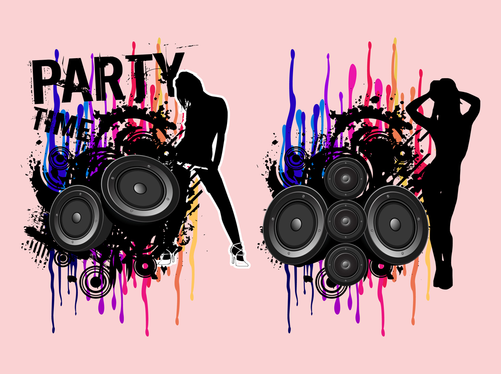 1024x765 Party Girls Vectors Free Vectors Ui Download