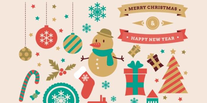Free Christmas Vector Graphics Party Flyer Templates 700x350 Free Christmas Vector Graphics Party Flyer Templates