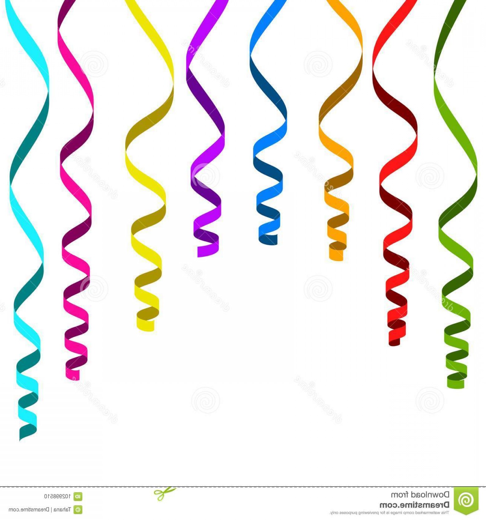 Set Colorful Ribbon Celebration Party Illustration Decoration 1560x1668 Set Colorful Ribbon Celebration Party Illustration Decoration