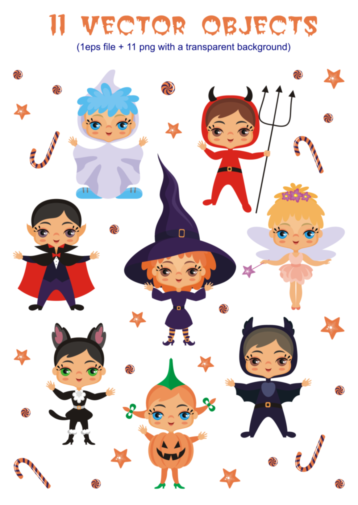 Kids Halloween Party Vector Illustrations Graphic 1160x1639 Kids Halloween Party Vector Illustrations Graphic
