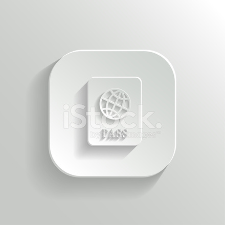 Passport Icon Vector White App Button Stock Vector 440x440 Passport Icon Vector White App Button Stock Vector